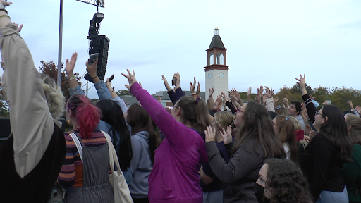 Students gather to experience Fall Fest right on Quinnipiac's Quad.